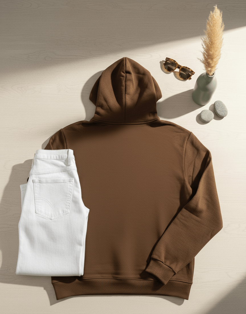 Cozy Dark Brown Hoodie for Men and Women - TeeHive