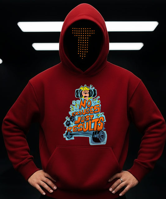 No Excuses Just Results Hoodie
