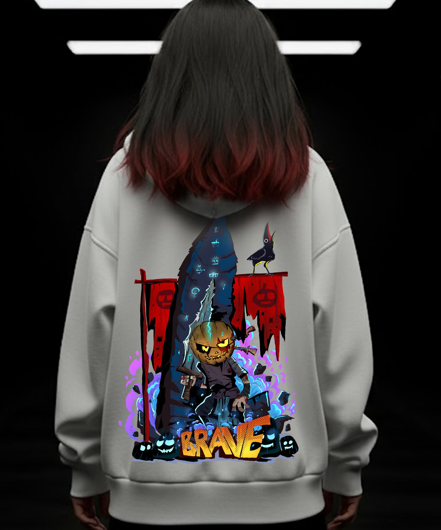 Halloween Special Hoody - Brave and Spooky - TeeHive