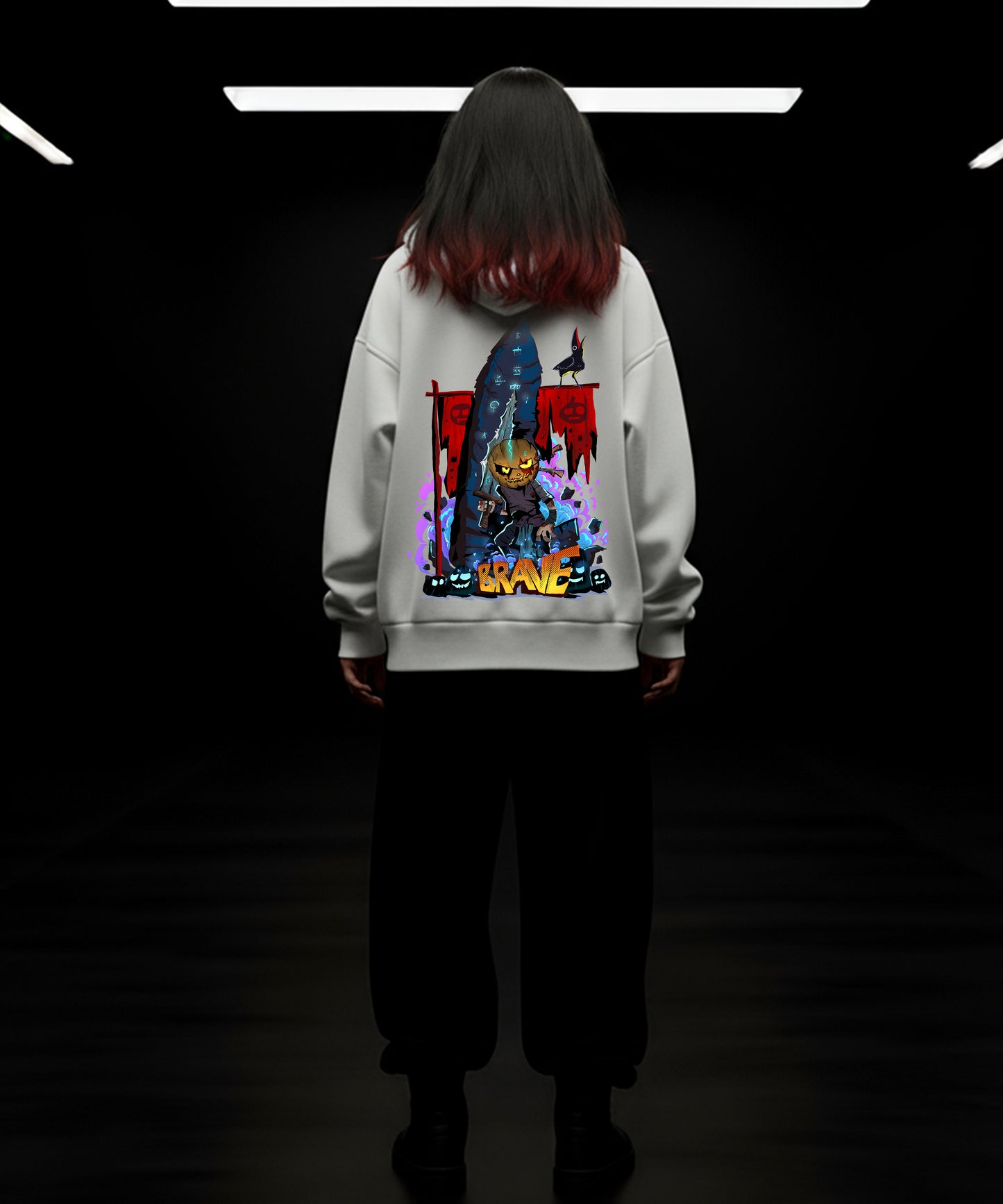 Halloween Special Hoody - Brave and Spooky - TeeHive