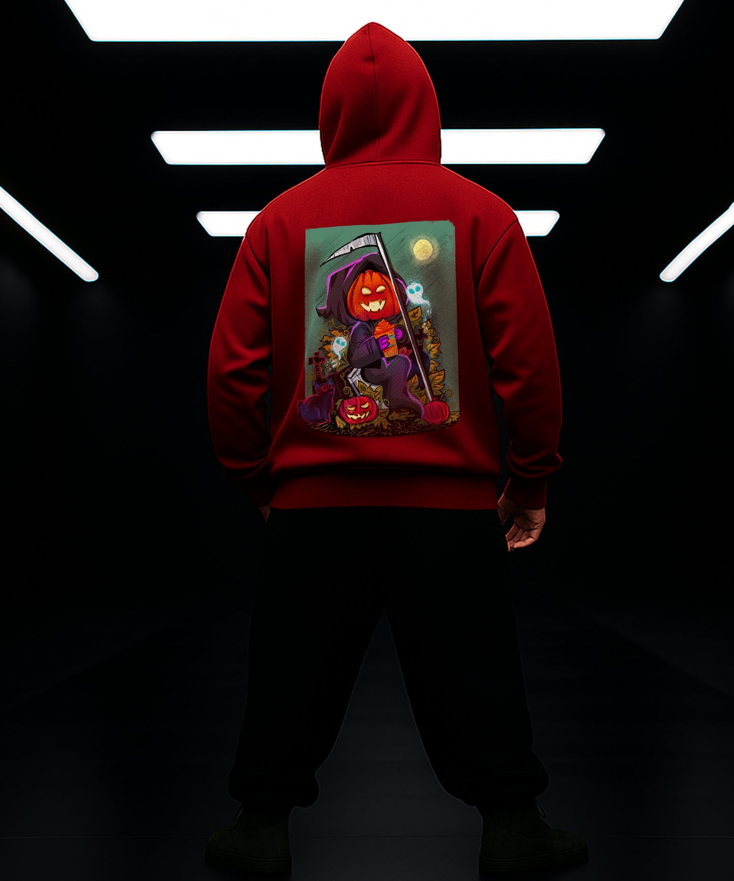 Halloween Pumpkin Hoody - Spooky and Stylish! - TeeHive