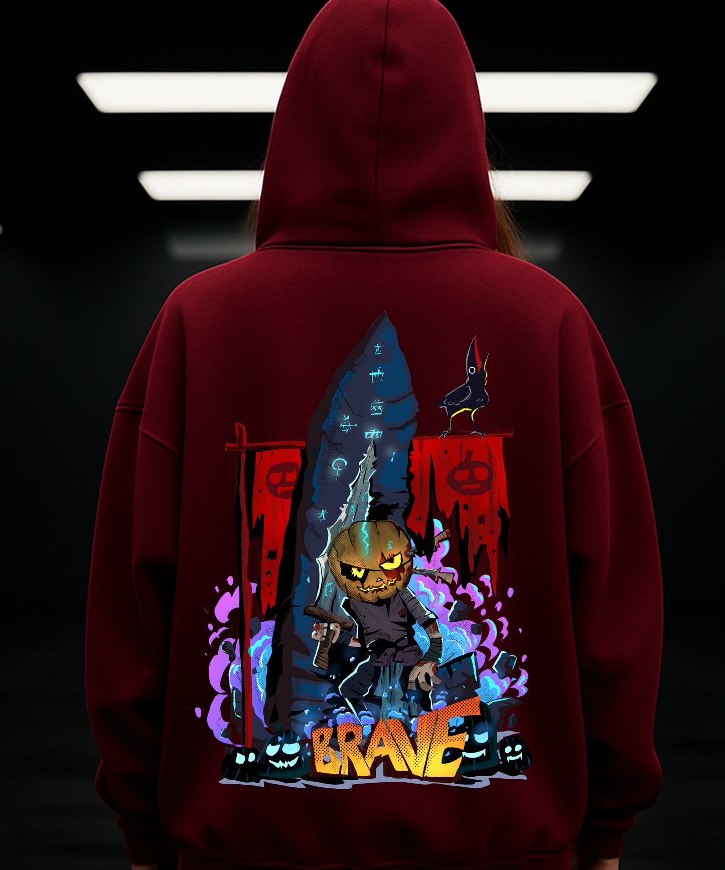 Halloween Special Hoody - Brave and Spooky - TeeHive