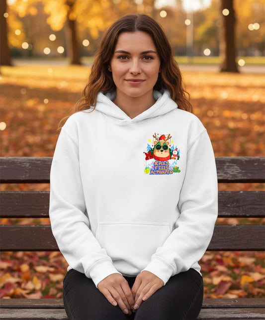 Christmas Activated Hoodie - Festive Premium Hoodie TeeHive