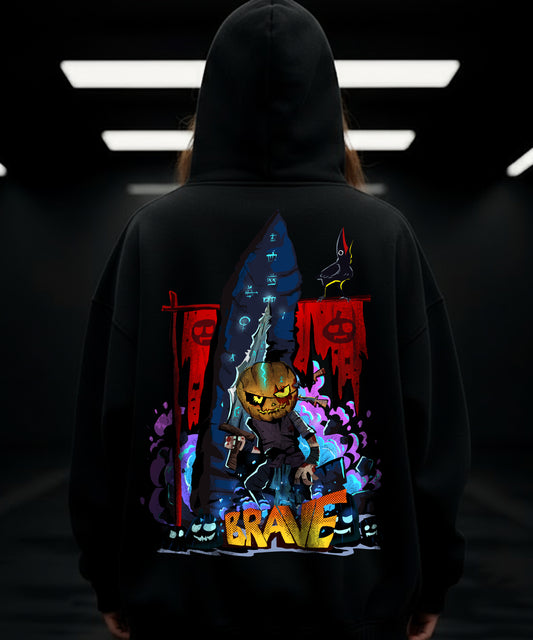 Halloween Special Hoody - Brave and Spooky - TeeHive