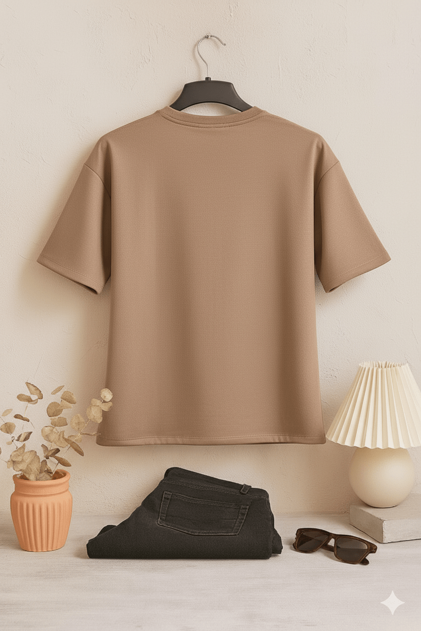 Latte Art Tee short sleeve oversized T-shirt - TeeHive