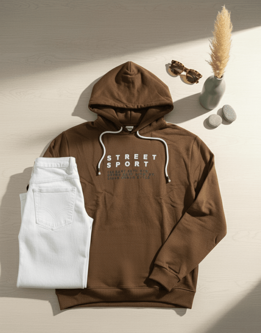 Cozy Dark Brown Hoodie for Men and Women - TeeHive