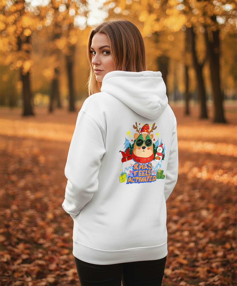 Christmas Activated Hoodie - Festive Premium Hoodie