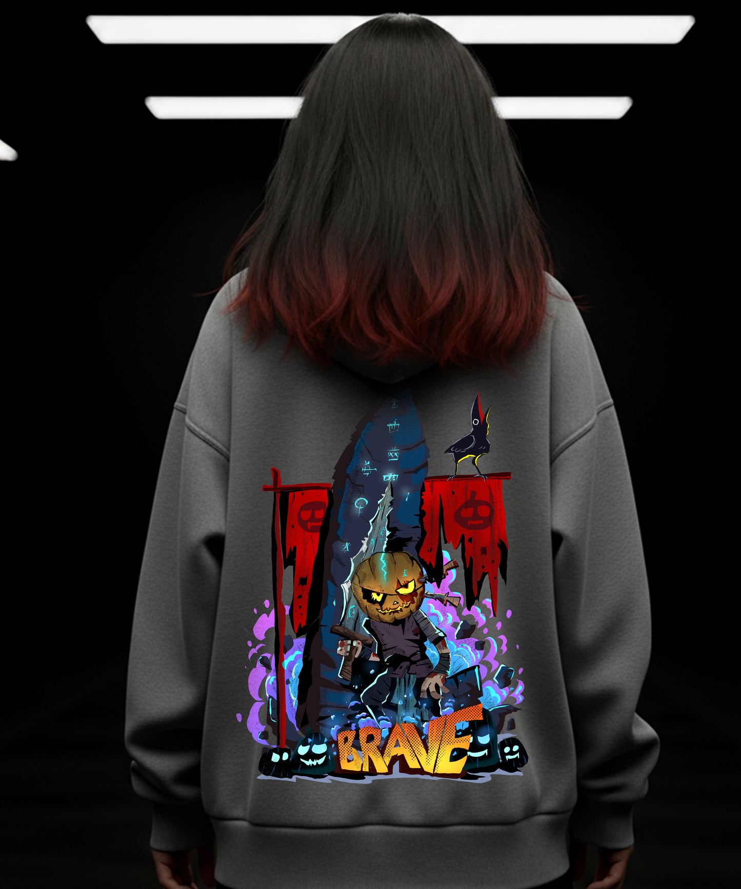 Halloween Special Hoody - Brave and Spooky - TeeHive