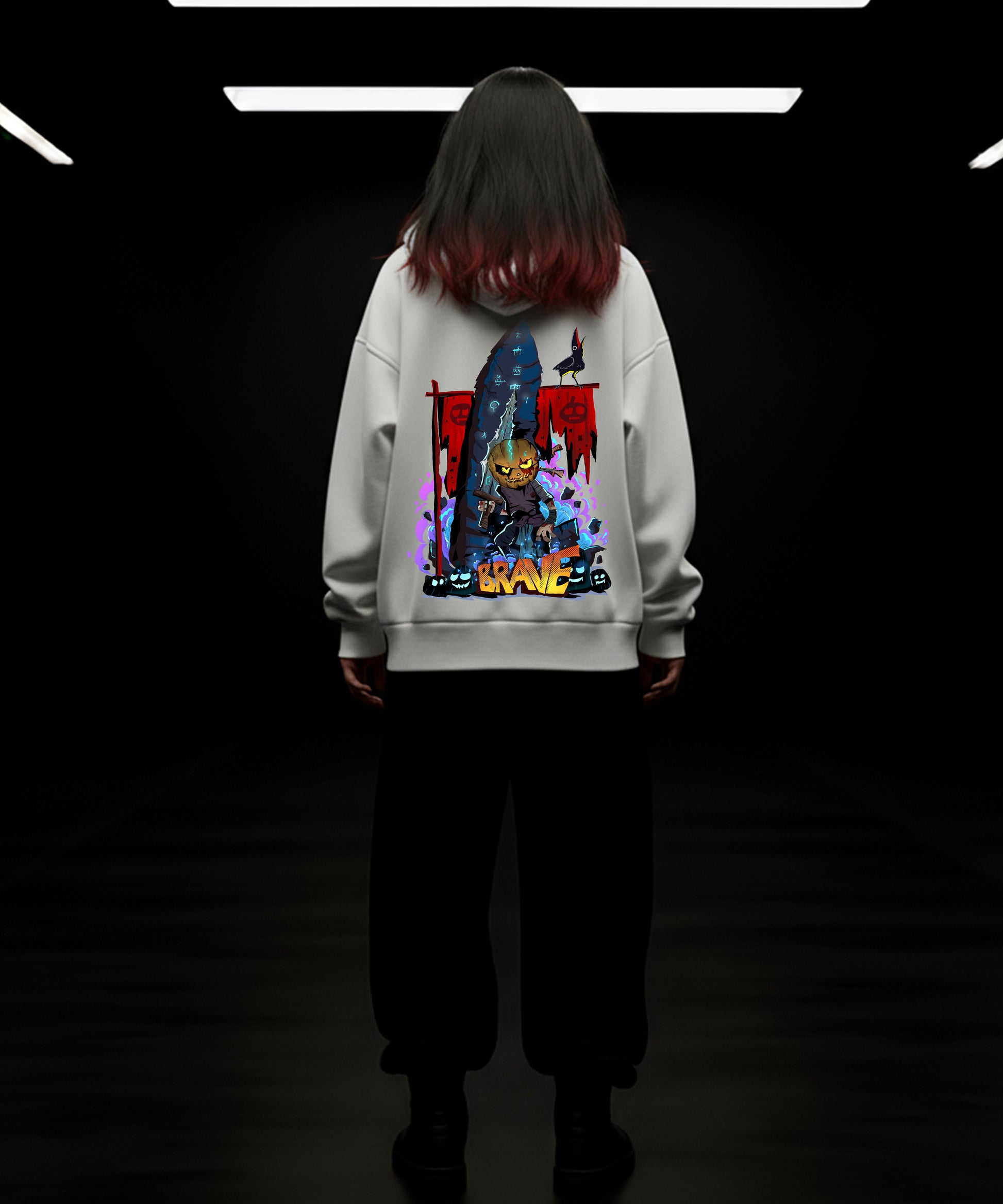 Halloween Special Hoody - Brave and Spooky - TeeHive