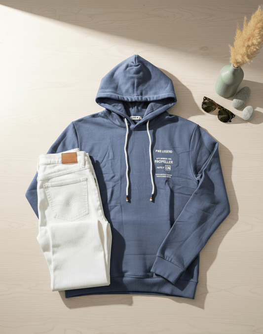 Dusty Blue Hoodie - Essential Comfort - TeeHive