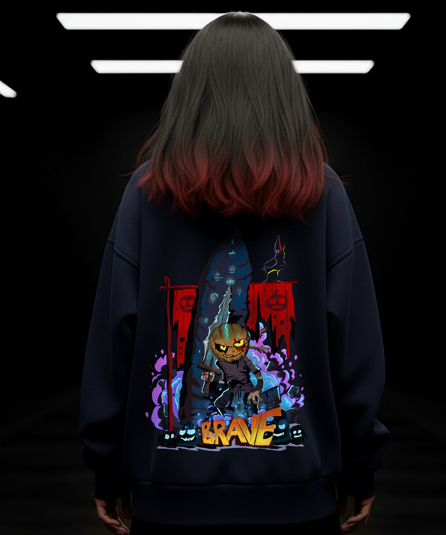Halloween Special Hoody - Brave and Spooky - TeeHive