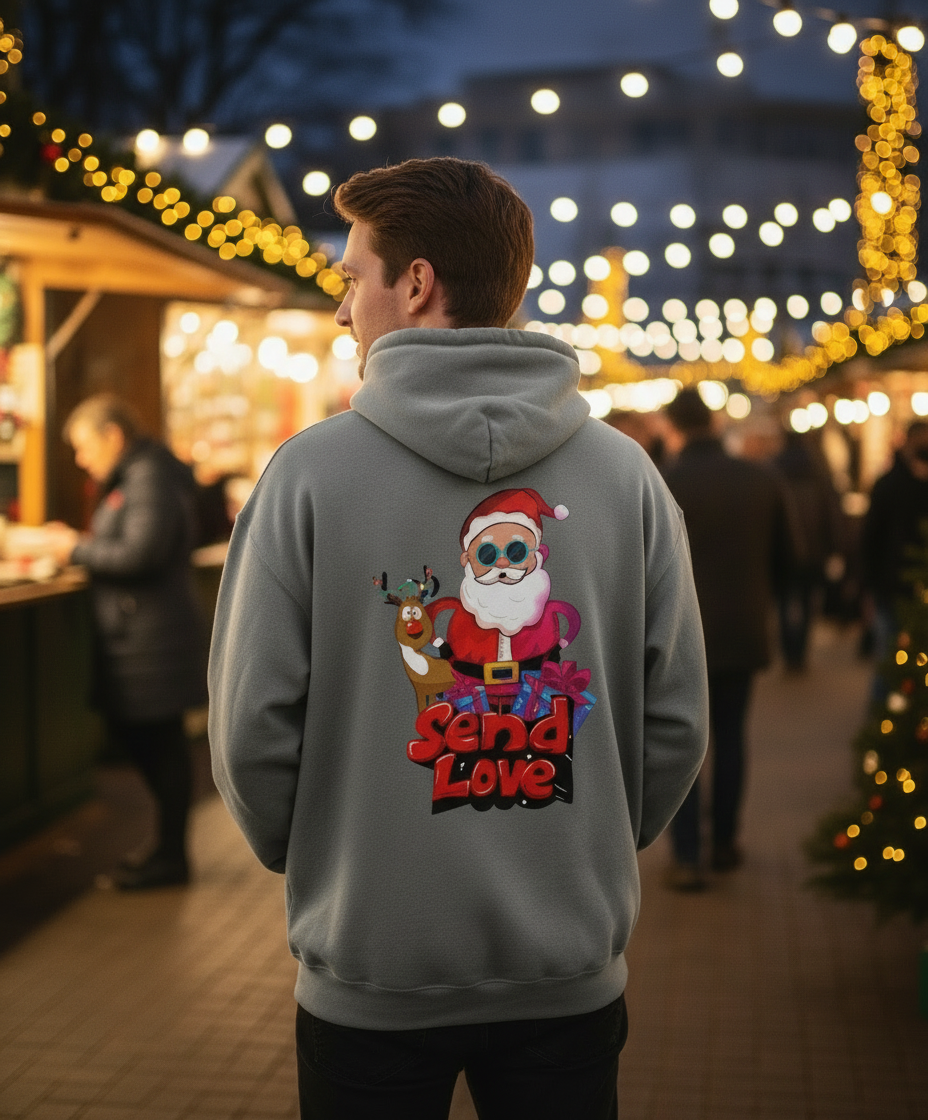Send Love Christmas Hoodie TeeHive