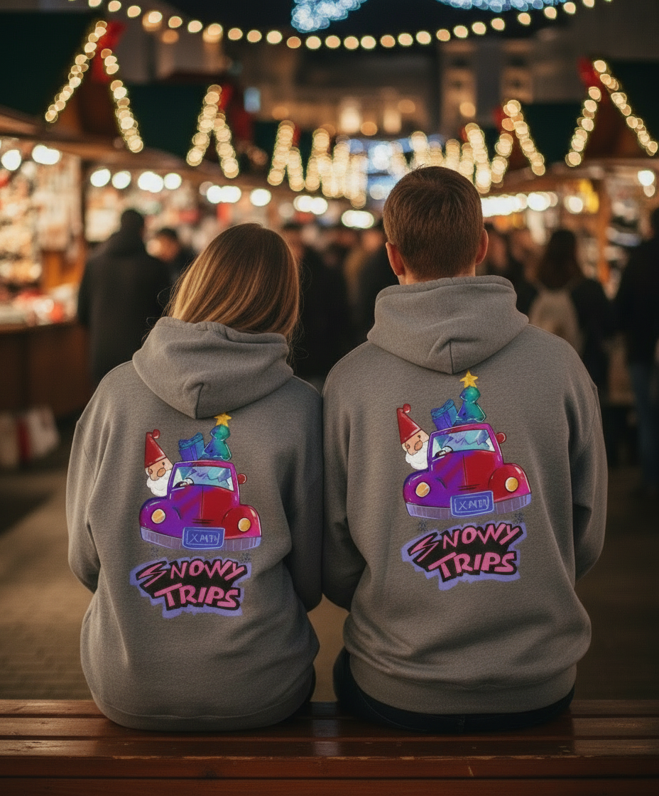 Enjoy Snowy Trips Christmas Hoodie TeeHive