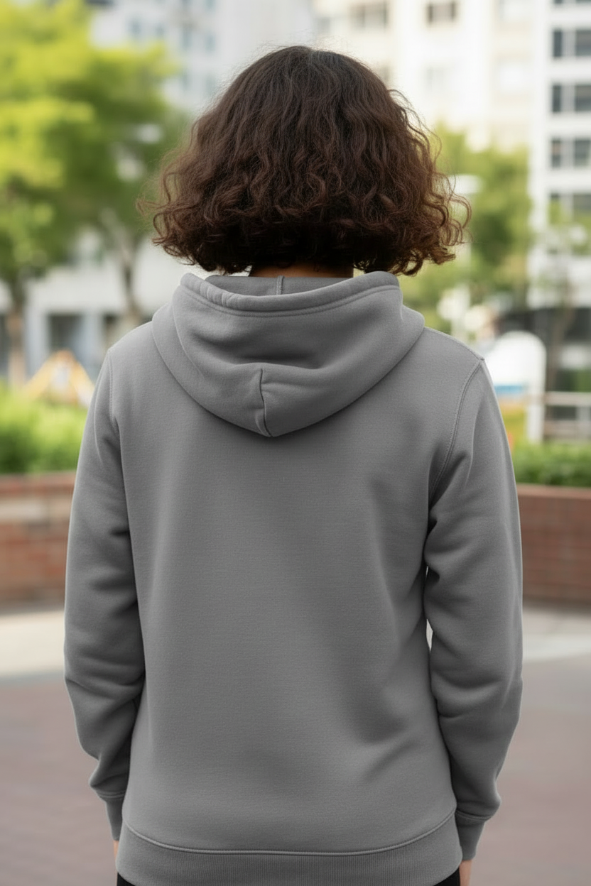 Punch and Toy Printed Hoodie back design