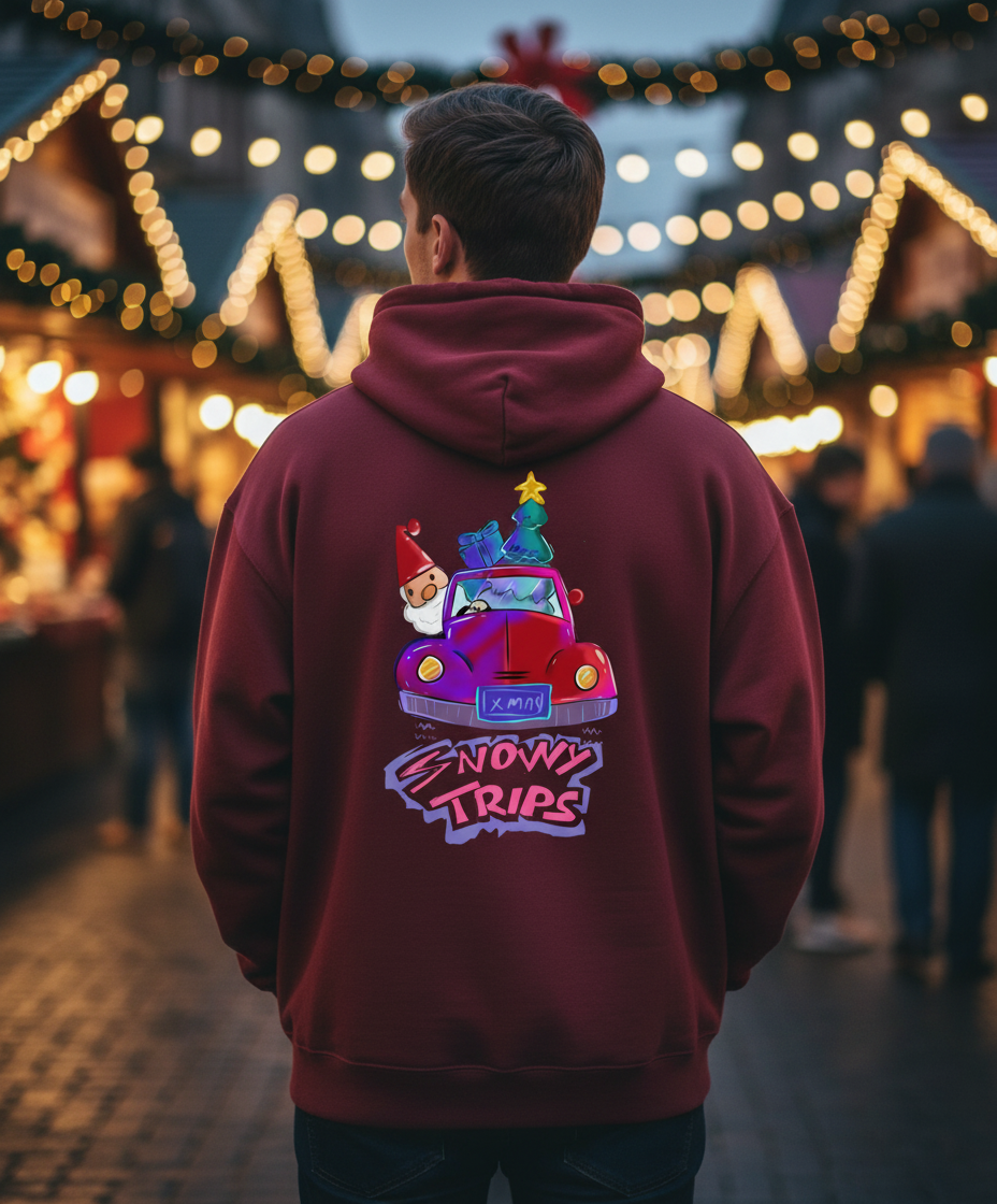 Enjoy Snowy Trips Christmas Hoodie TeeHive