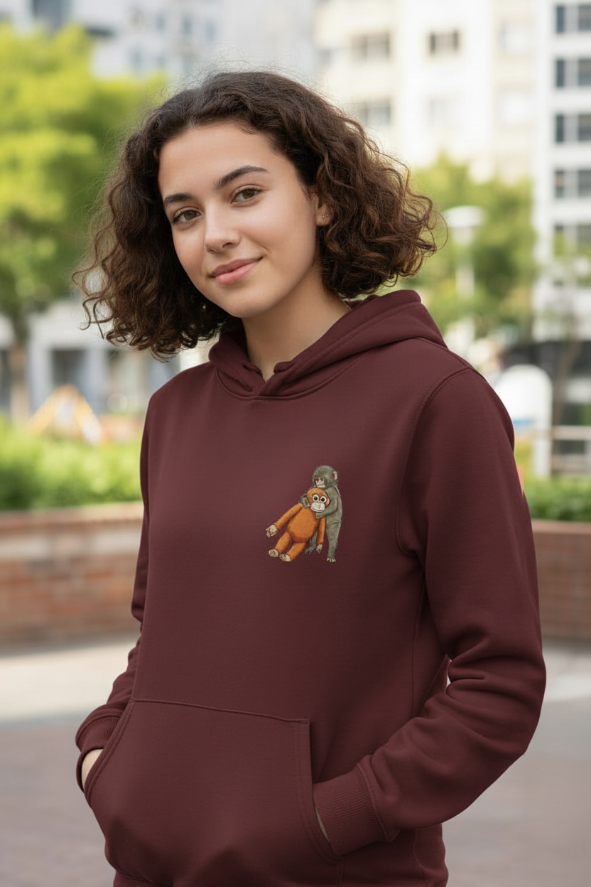 Punch and Toy Printed Hoodie side angle