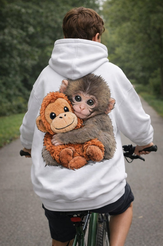 Viral Punch and the Toy Printed Hoodie back view