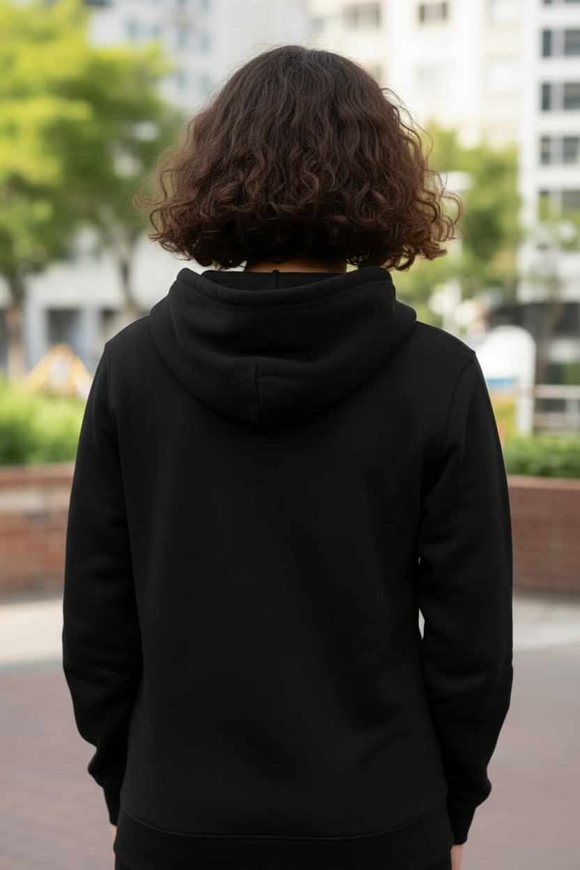 Punch and Toy Printed Hoodie graphic close‑up