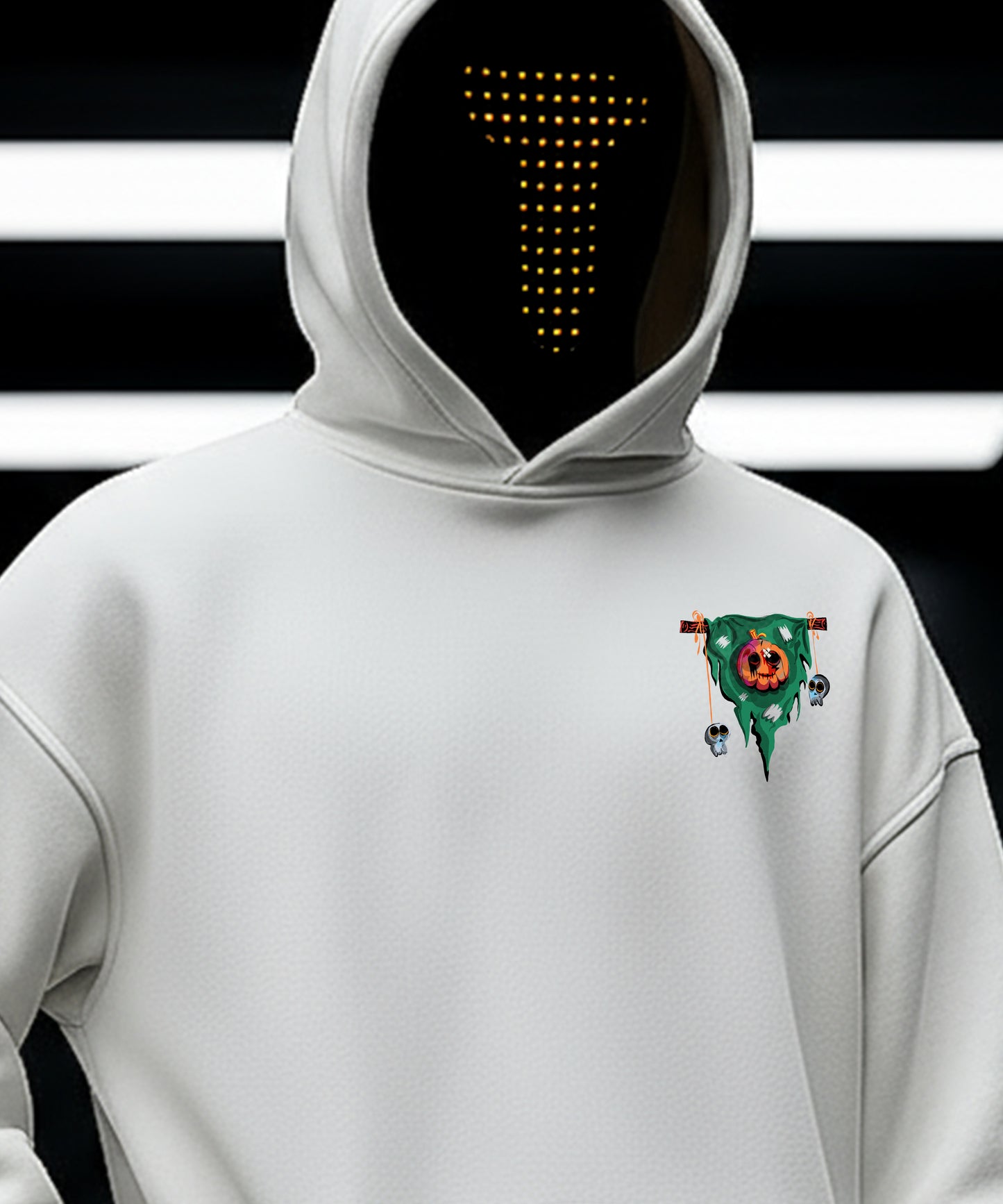 Halloween Pumpkin Patch Statue Hoody - TeeHive