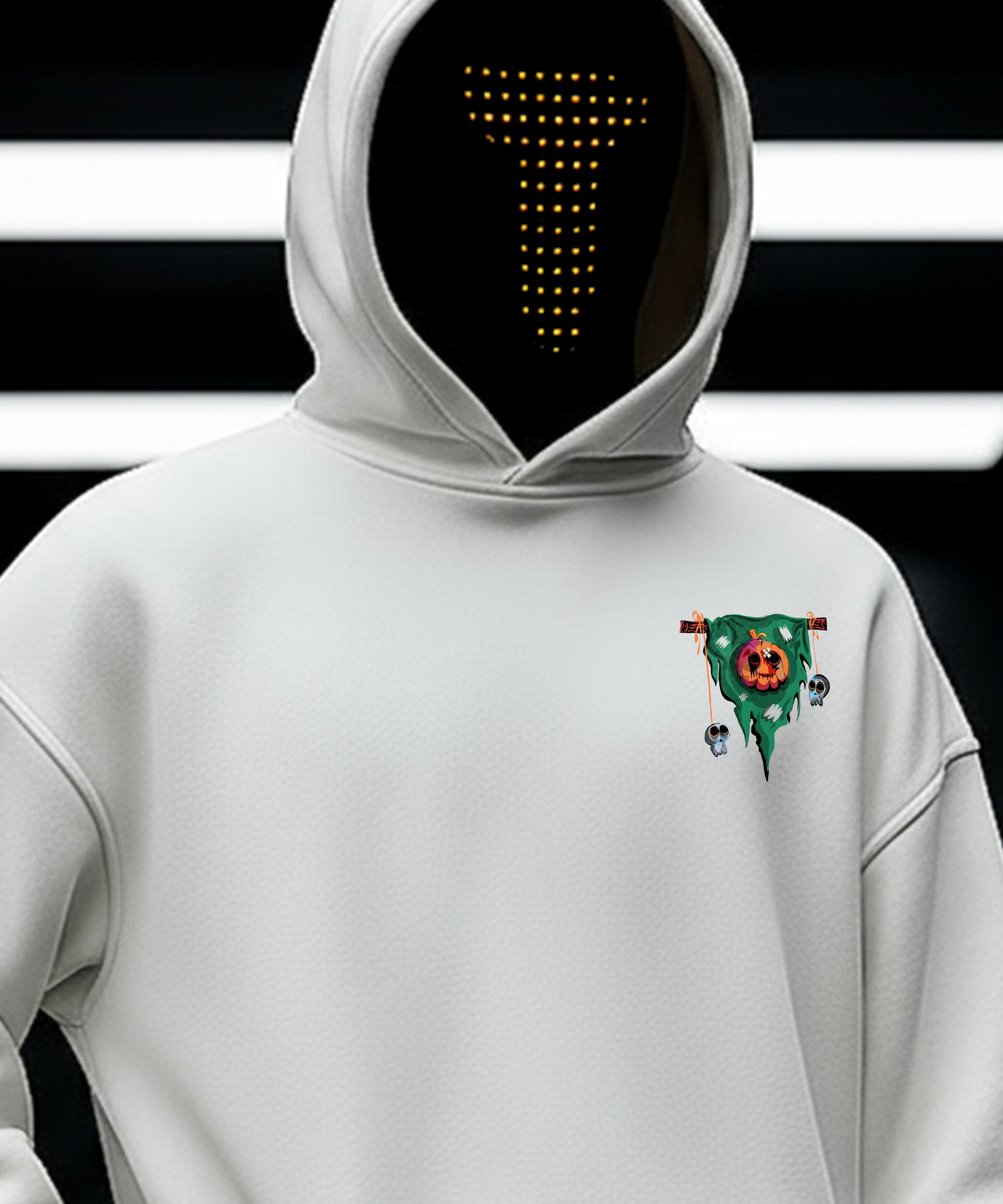 Halloween Pumpkin Patch Statue Hoody - TeeHive