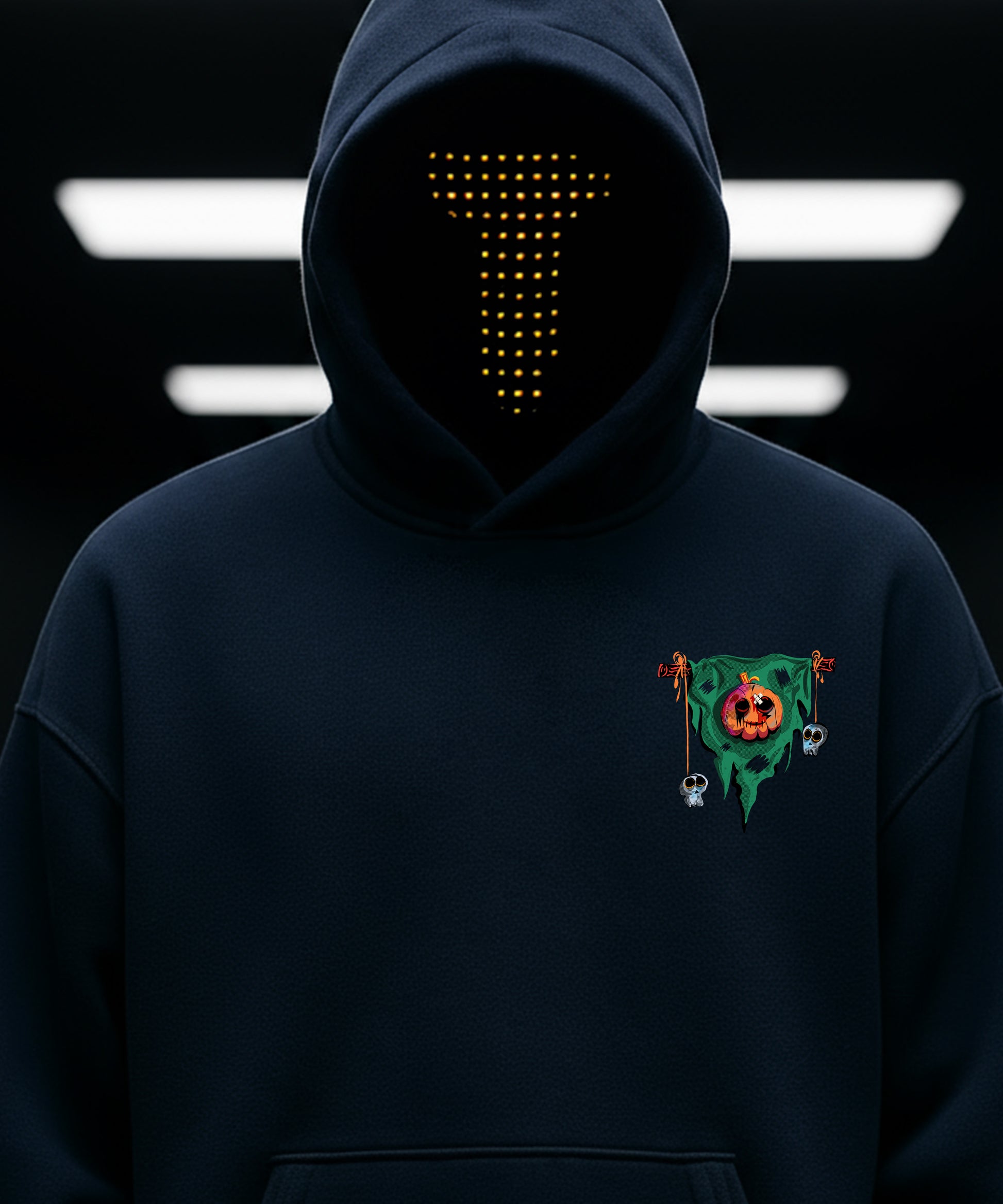 Halloween Pumpkin Patch Statue Hoody - TeeHive