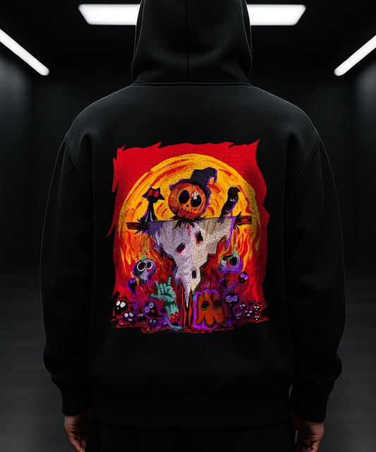 Halloween Pumpkin Patch Statue Hoody - TeeHive