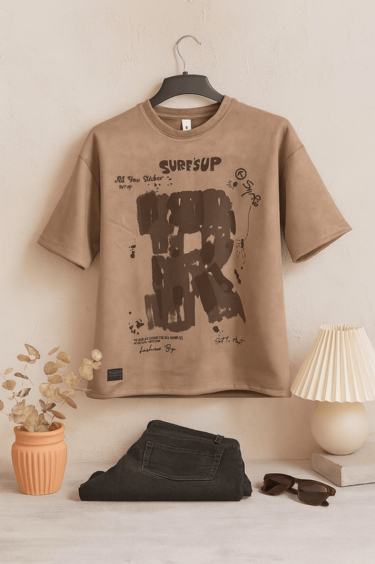 Latte Art Tee short sleeve oversized T-shirt - TeeHive
