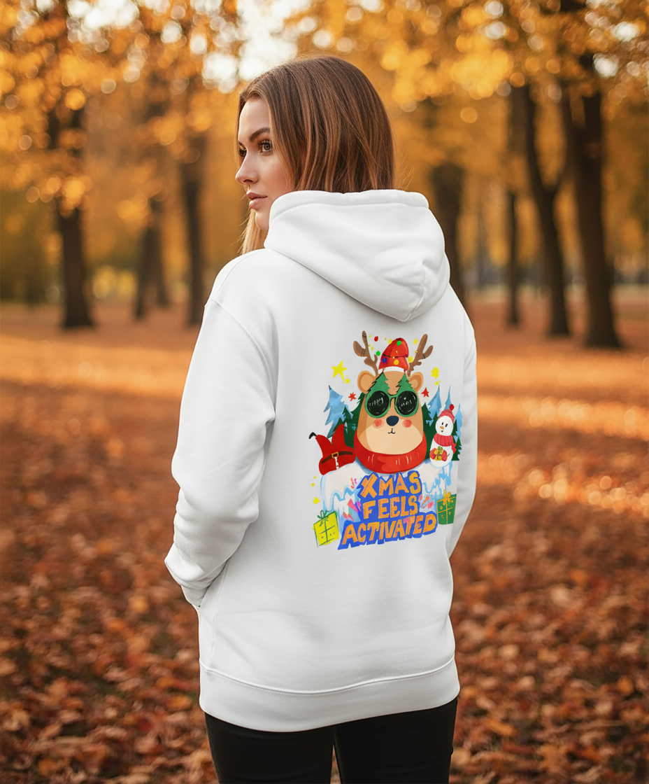 Christmas Activated Hoodie - Festive Premium Hoodie