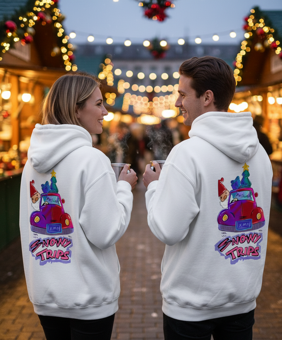 Enjoy Snowy Trips Christmas Hoodie TeeHive