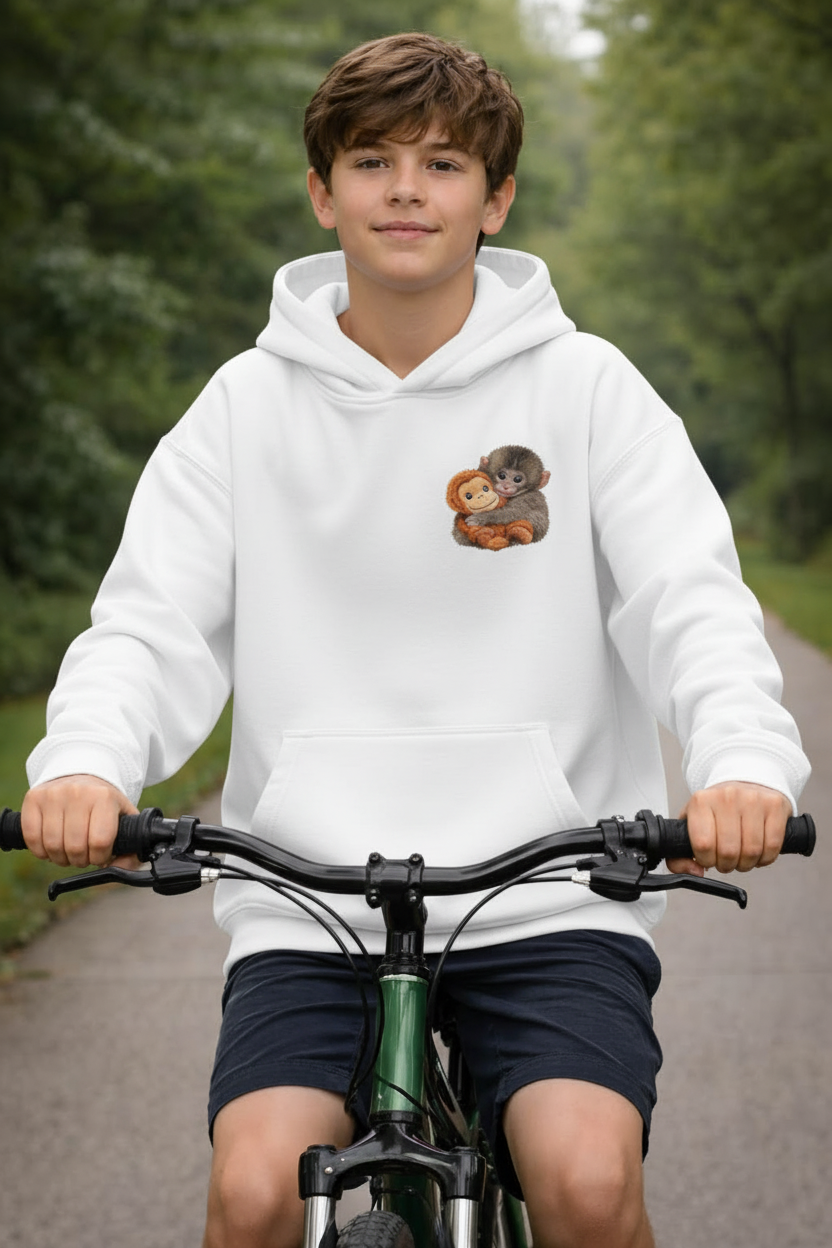 Viral Punch and the Toy Printed Hoodie front view